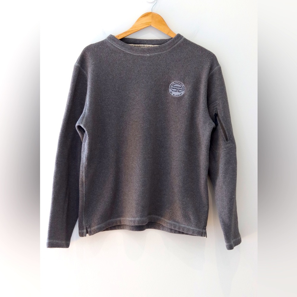 PT Sportswear Mens Denali Mt McKinley pull on Knit Gray Pullover fleece Size M.